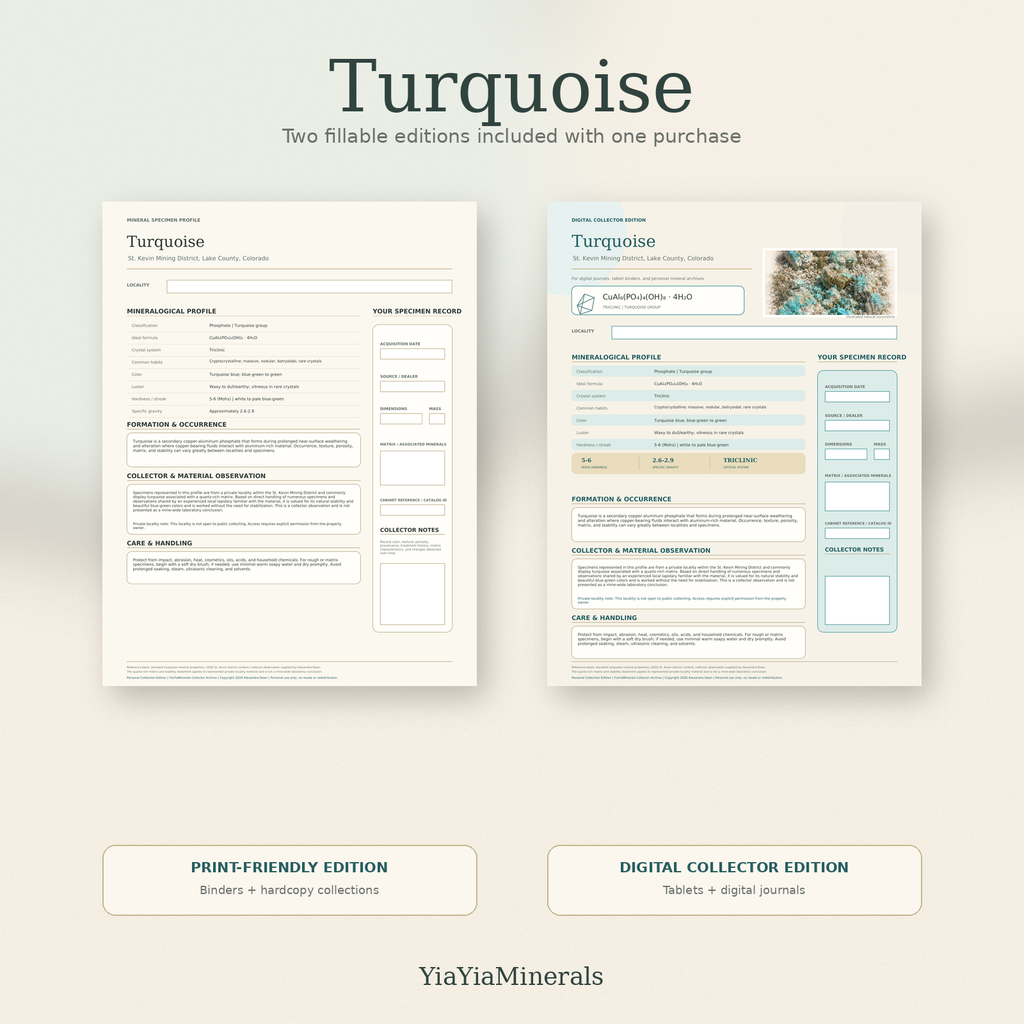Turquoise Mineral Specimen Profile
