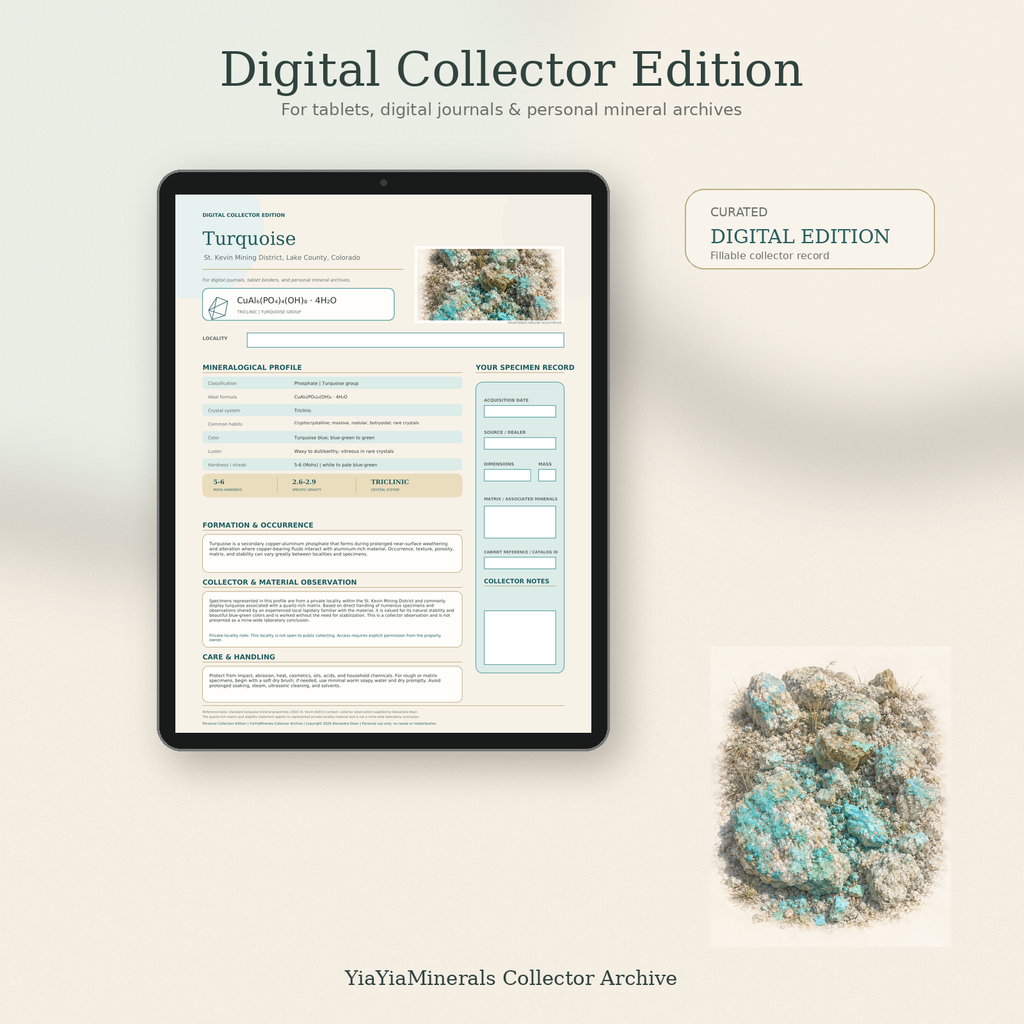 Turquoise Mineral Specimen Profile