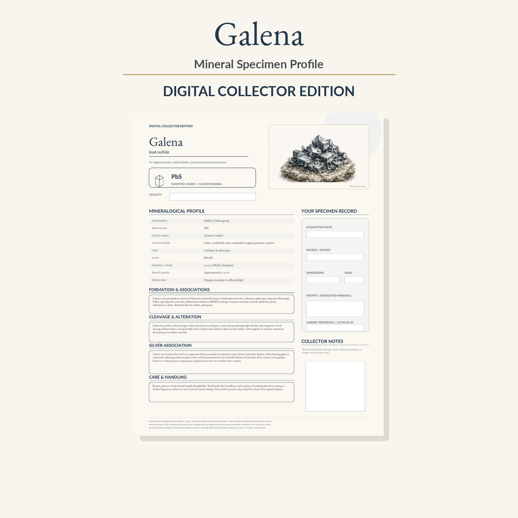 Galena Mineral Specimen Profile